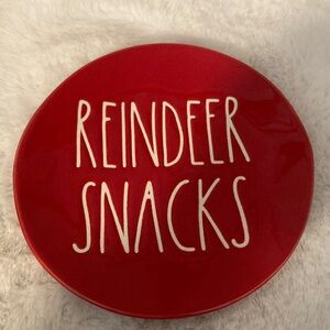 Rae Dunn Reindeer Snacks Plate